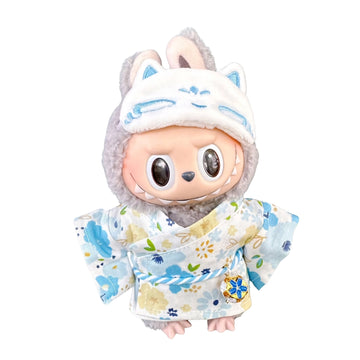 Labubu Doll Clothes Handmade Yukata Outfit Set Japanese Kimono Style
