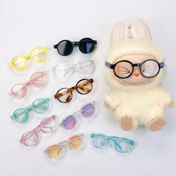Labubu Doll Glasses Mini Retro Round Eyewear Labubu Accessories