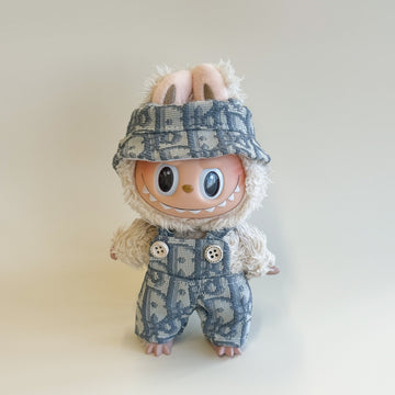 Labubu Luxe Light Grey Denim Set - CD Inspired