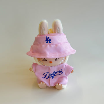 Labubu Pink Baseball Set - Dodgers Inspired
