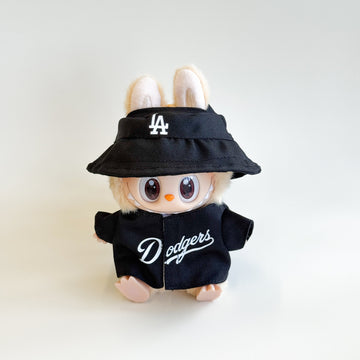 Labubu Black Baseball Set - Dodgers Inspired
