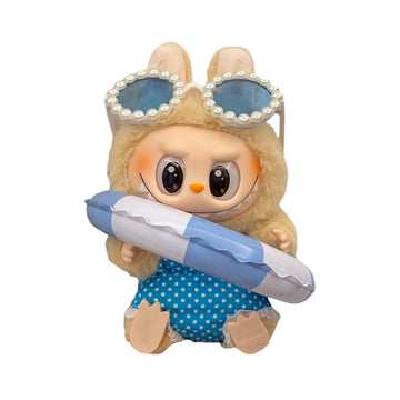 Labubu Doll Clothes Summer Swimsuit Vacation Set Beach Look