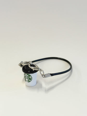 Labubu Star. Coffee Cup Charm - Modern White