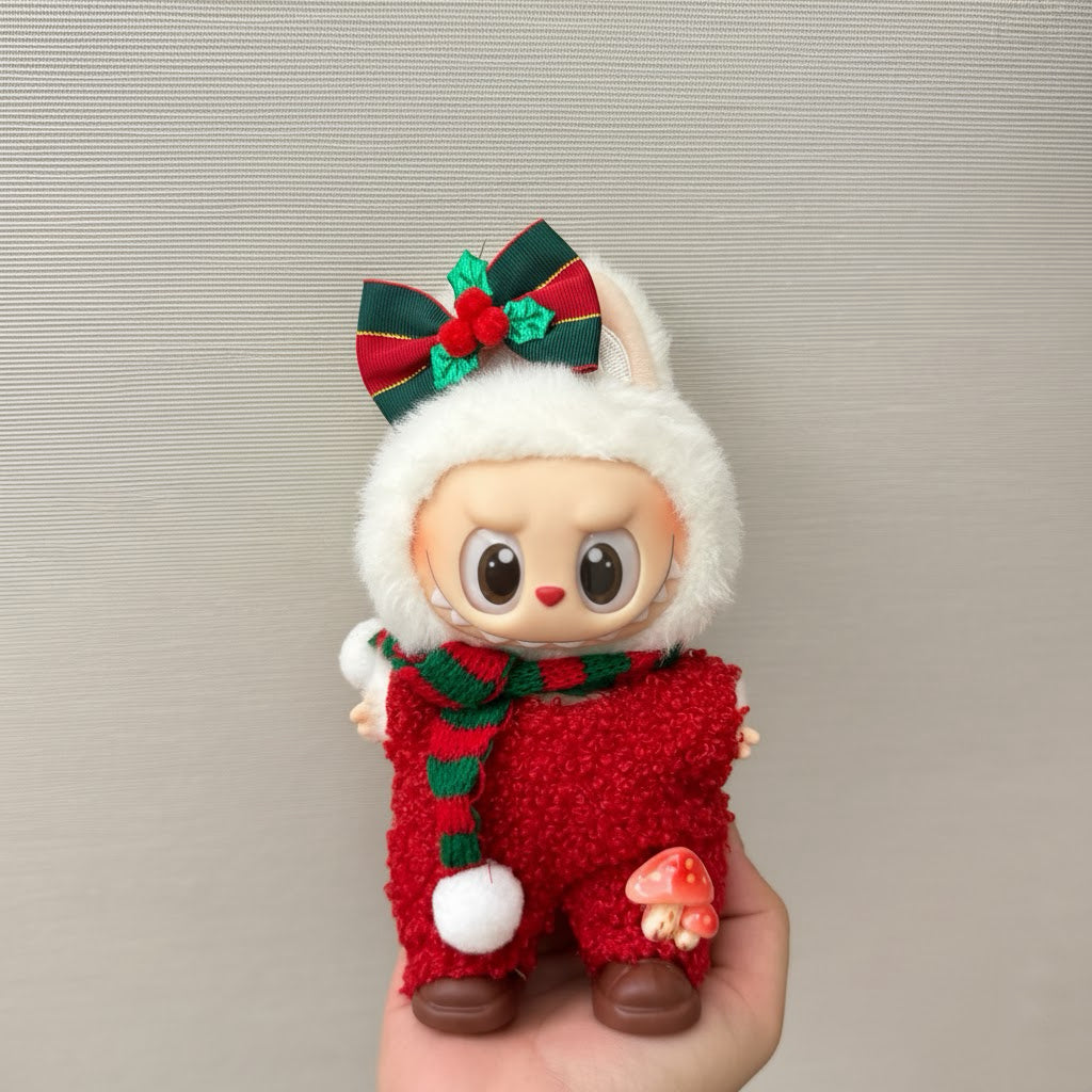 طقم كيمونو رجالي من لابوبو - نقشة طائر الكركي الأحمر