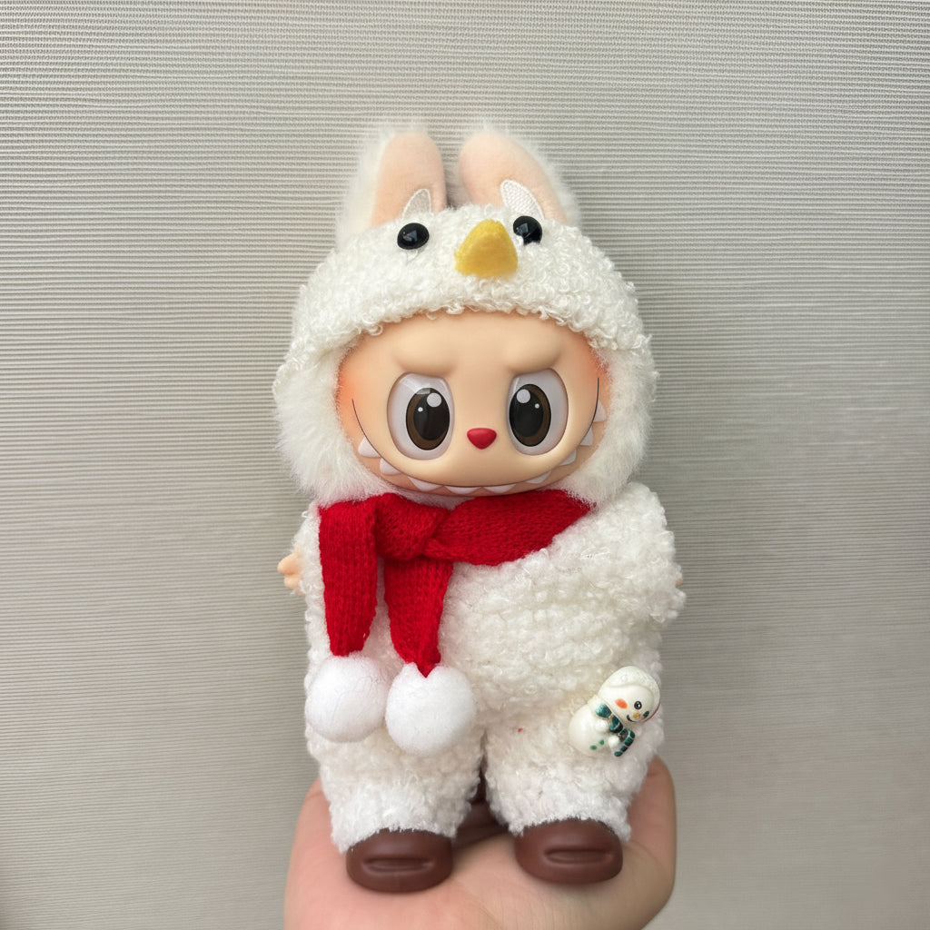 طقم كيمونو رجالي من لابوبو - نقشة طائر الكركي الأحمر