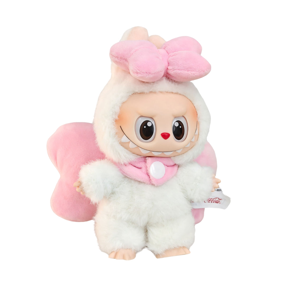 Labubu Doll Clothes Fluffy Party Romper with Big Bow Wings