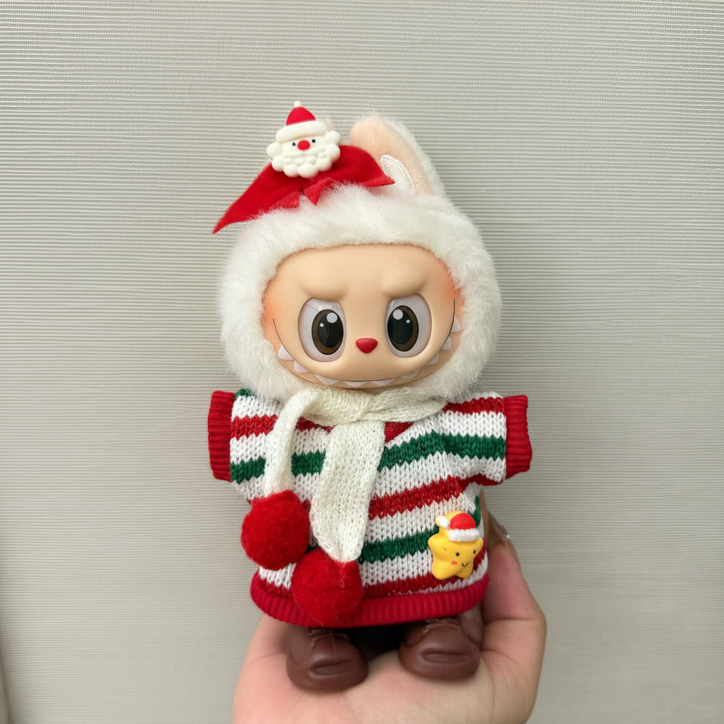 MUST-HAVE Labubu Christmas Costume Set | The Monsters Doll Accessories & Winter Outfit