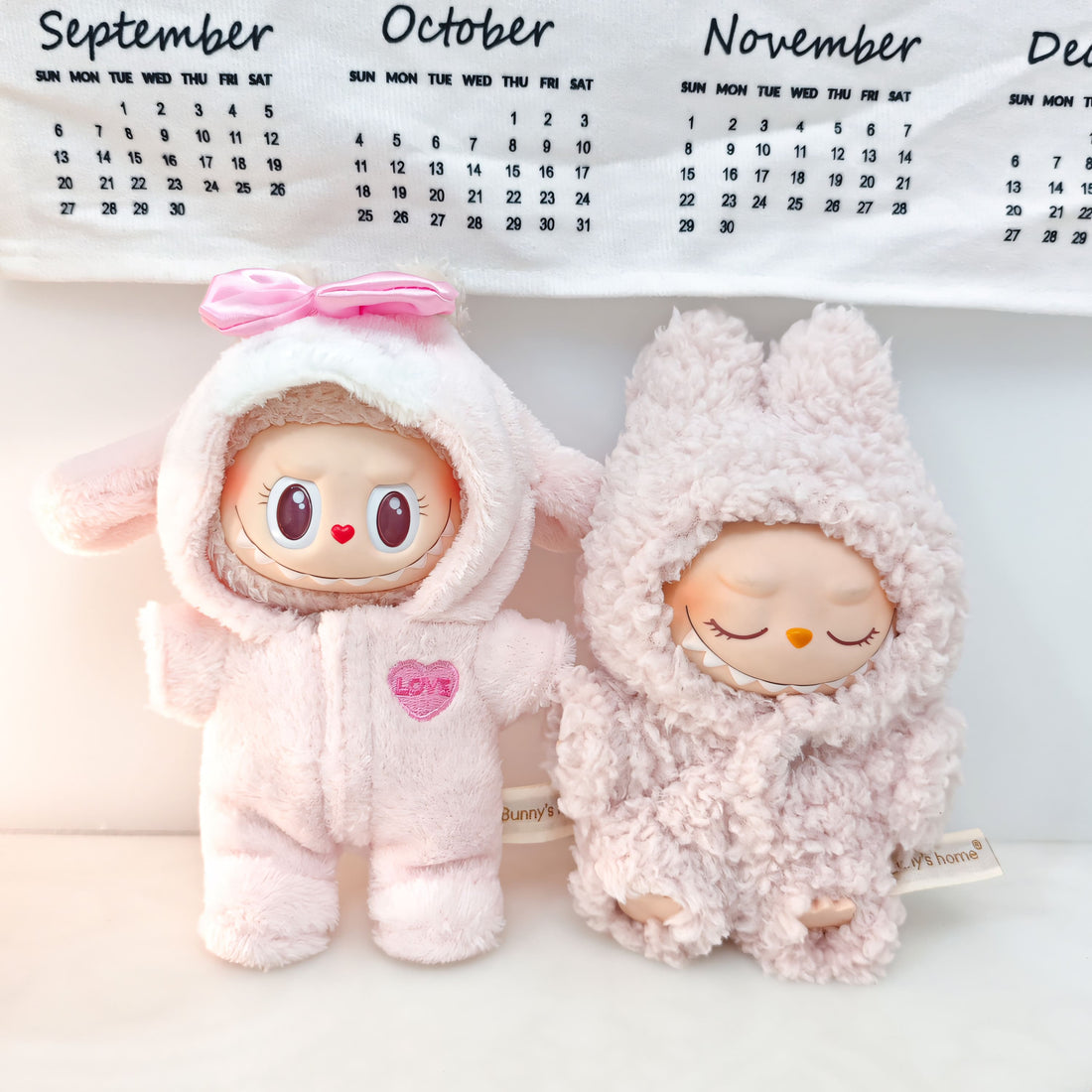 Labubu Doll Clothes Soft Fluffy Bunny Hoodie Romper Cozy Style