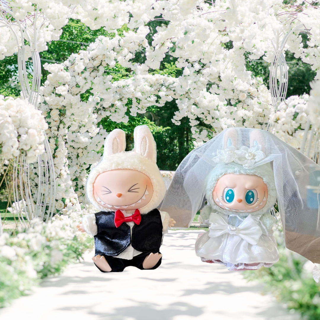 Labubu Doll Clothes Wedding Tuxedo Set