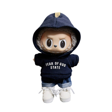 Labubu Doll Clothes Streetwear Hoodie Set Urban Style