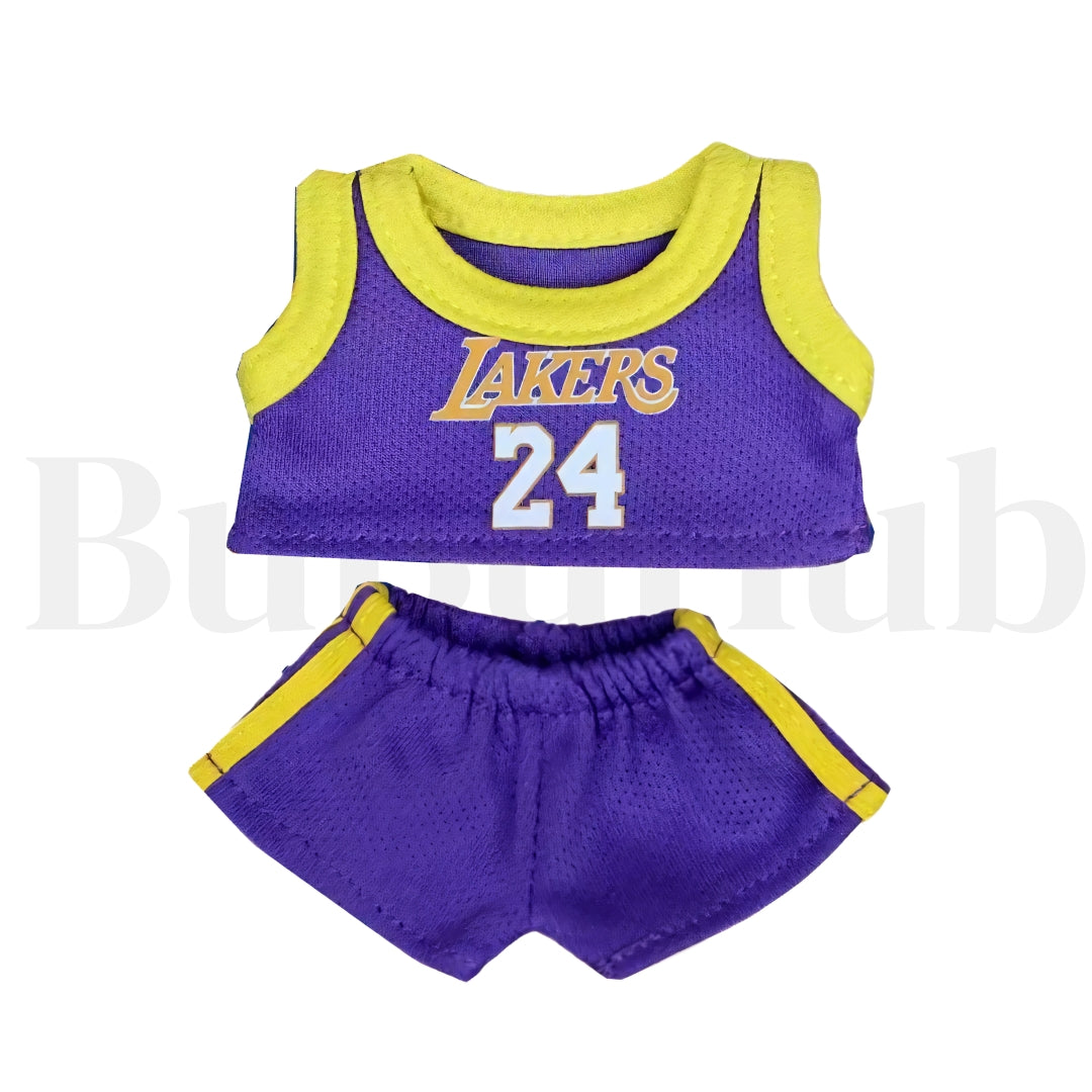 Labubu Doll Clothes Basketball Jersey Set Sporty Outfit