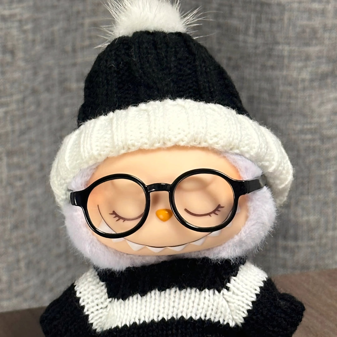 Labubu Doll Glasses Mini Retro Round Eyewear Labubu Accessories