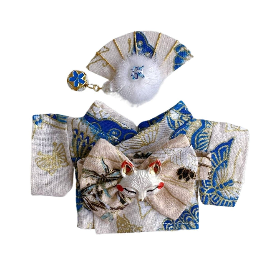 Labubu Doll Clothes Japanese Famale Kimono Outfit