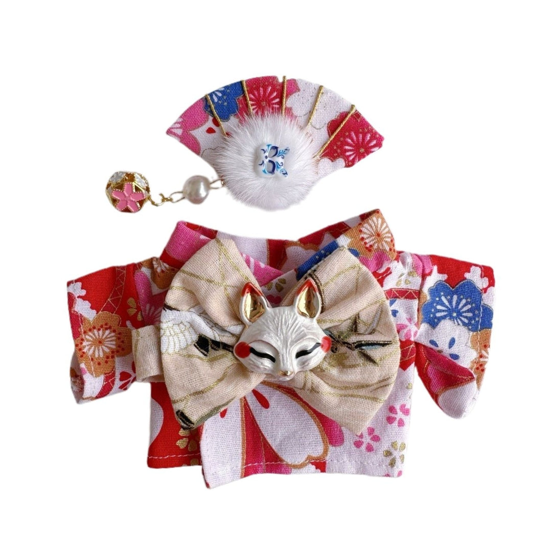 Labubu Doll Clothes Japanese Famale Kimono Outfit