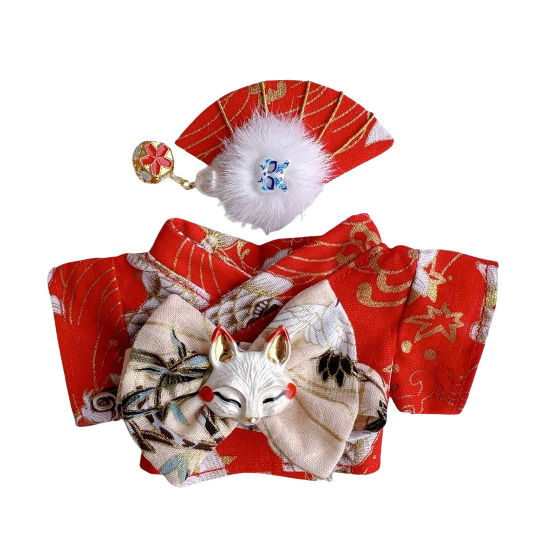 Labubu Doll Clothes Japanese Famale Kimono Outfit