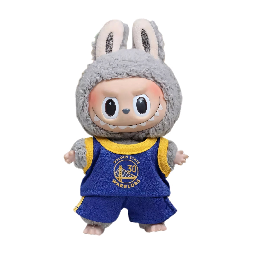 Labubu Doll Clothes Basketball Jersey Set Sporty Outfit