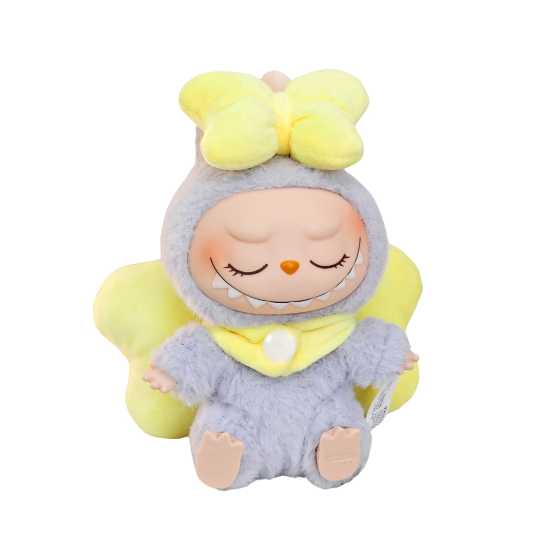 Labubu Doll Clothes Fluffy Party Romper with Big Bow Wings