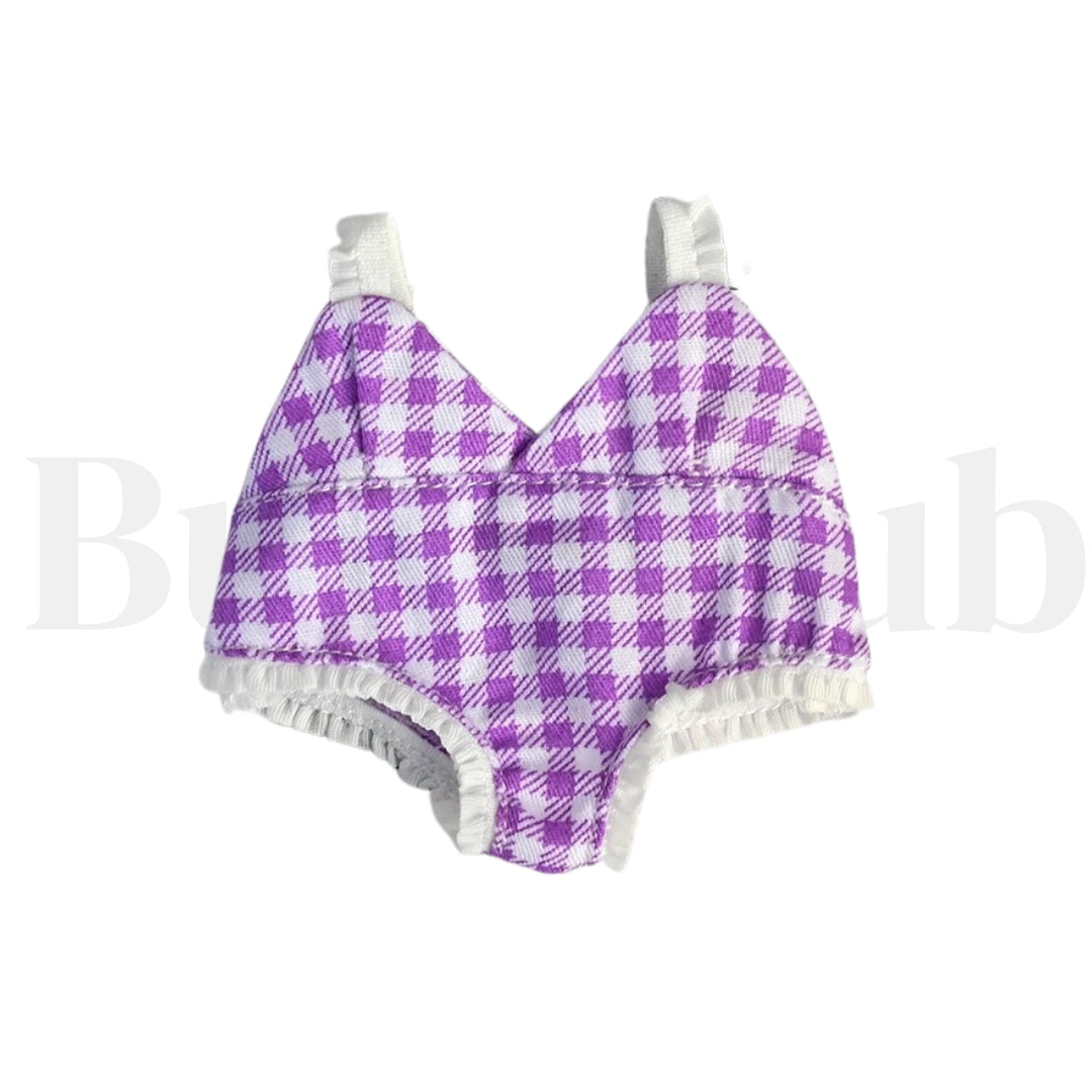 Labubu Doll Clothes Macaron Color Swimsuit Set Summer