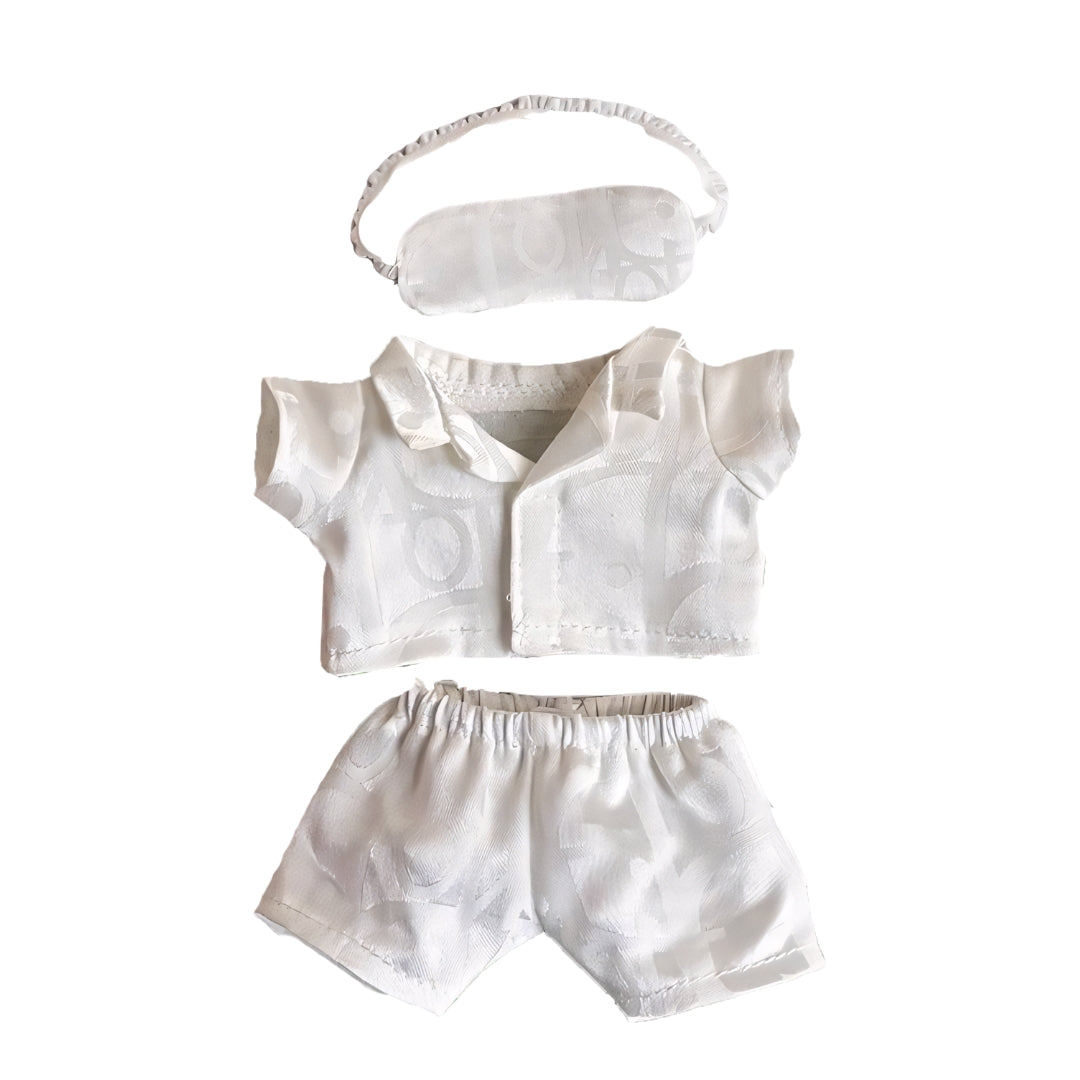 Labubu Doll Clothes Luxury Pajama Set with Eye Mask