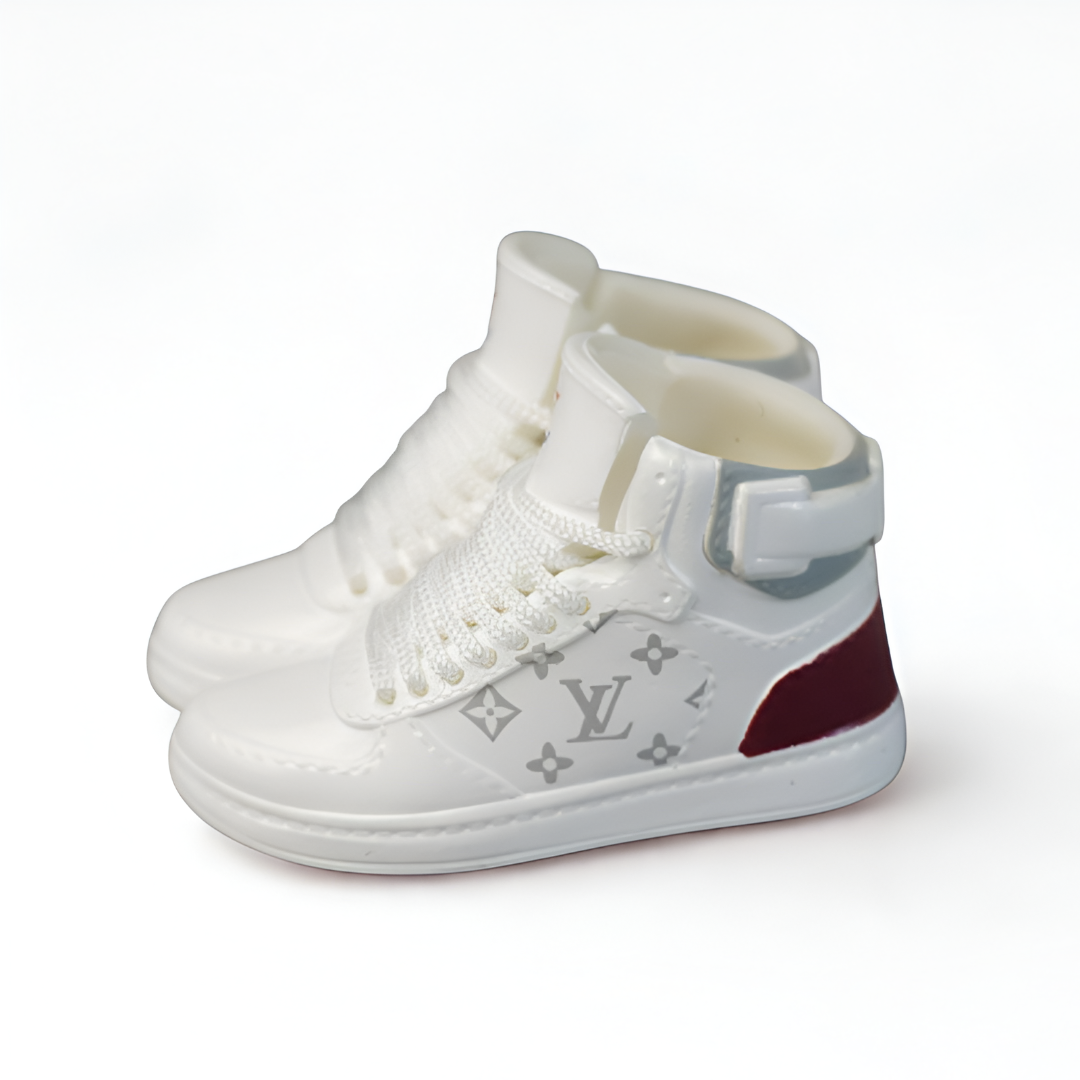 Labubu L.V. Inspired High-Top Miniature Sneakers