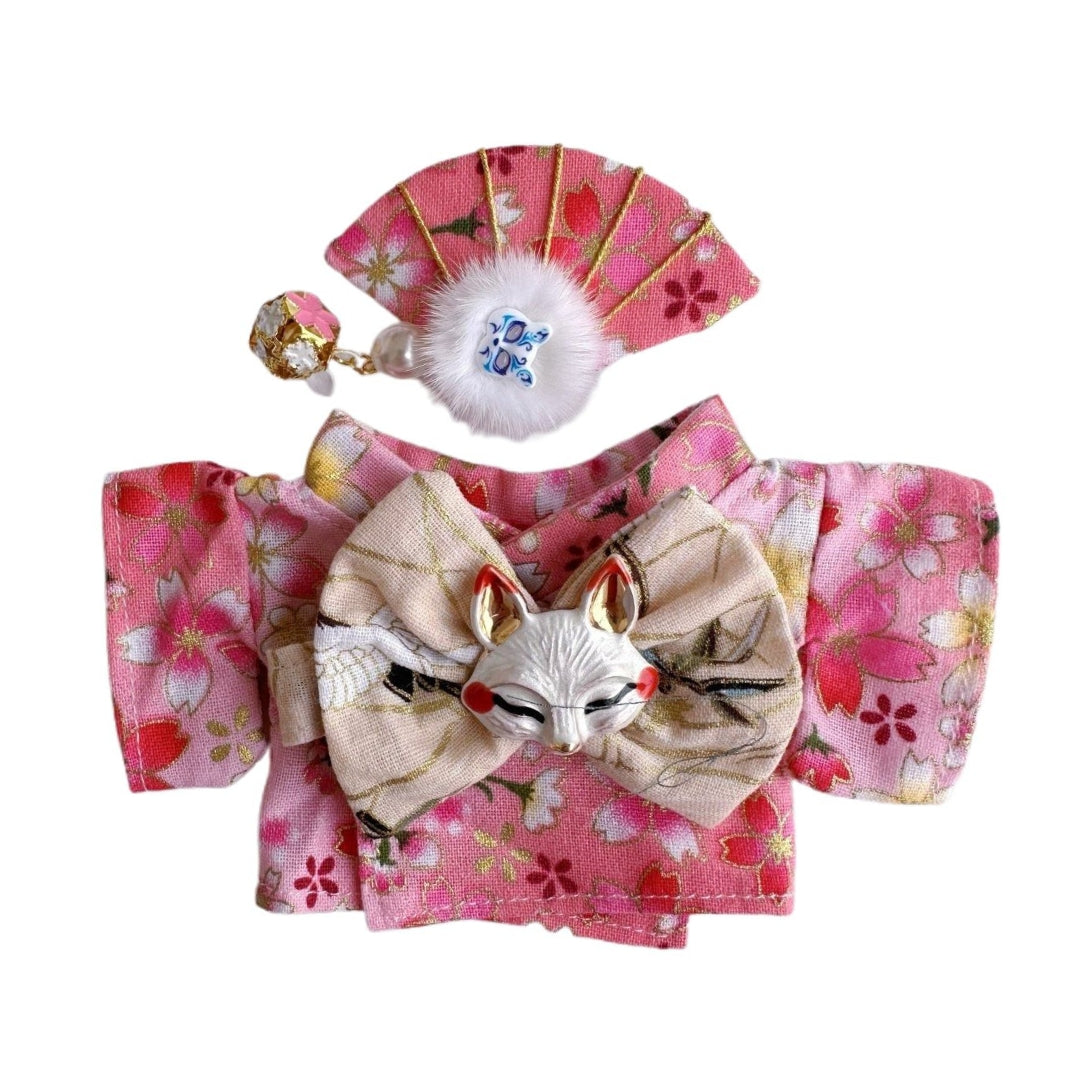 Labubu Doll Clothes Japanese Famale Kimono Outfit