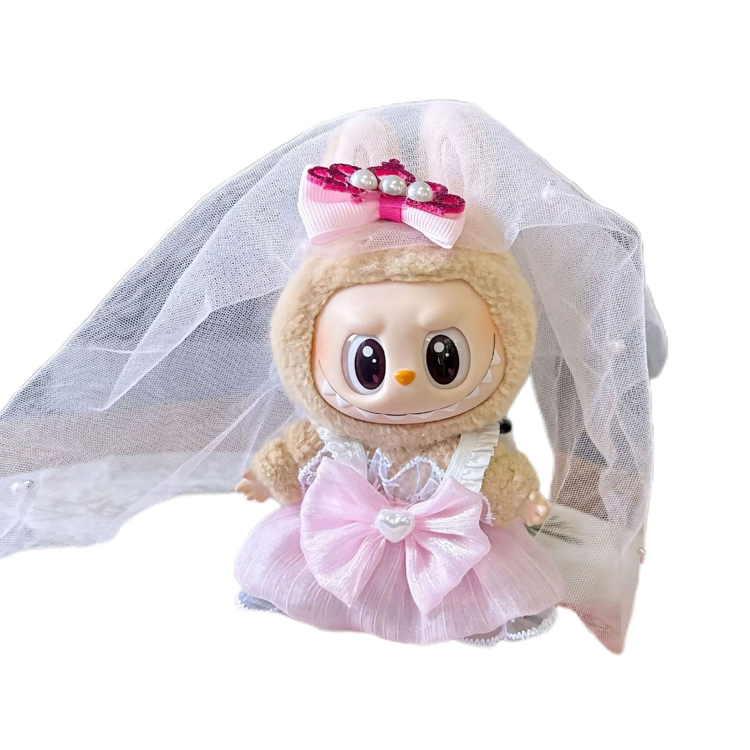 Labubu Doll Clothes Wedding Tuxedo Set
