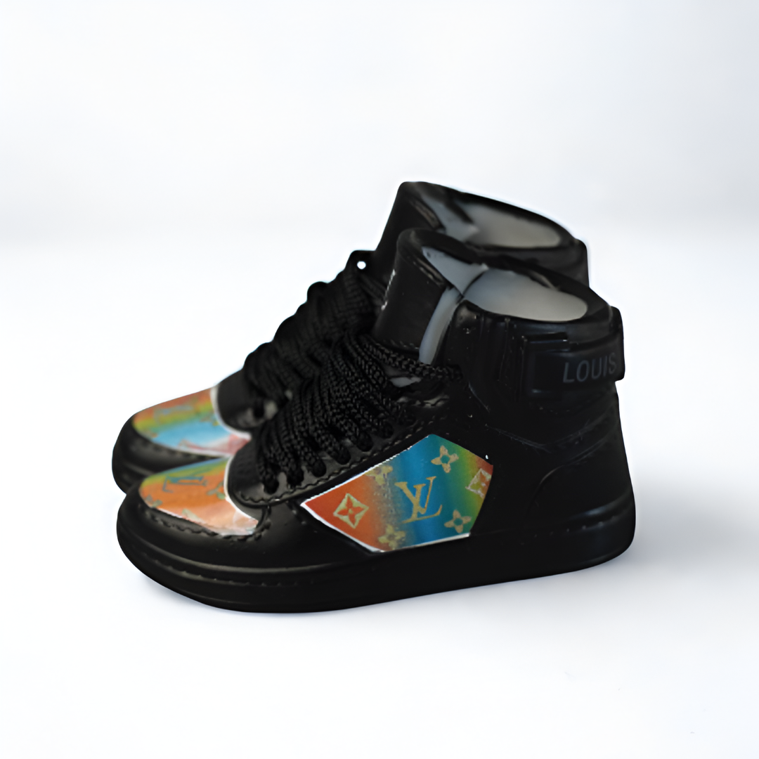 Labubu L.V. Inspired High-Top Miniature Sneakers