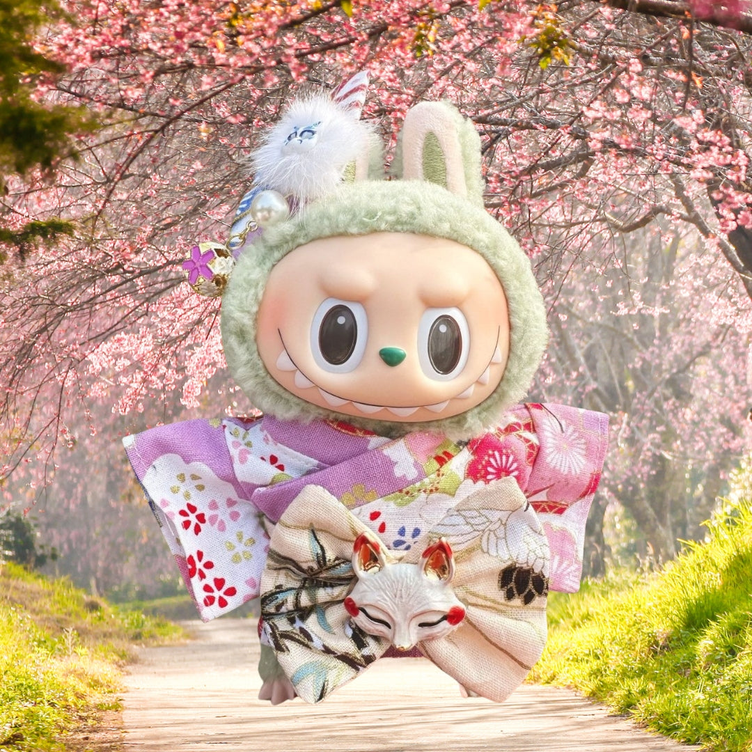 Labubu Doll Clothes Japanese Famale Kimono Outfit