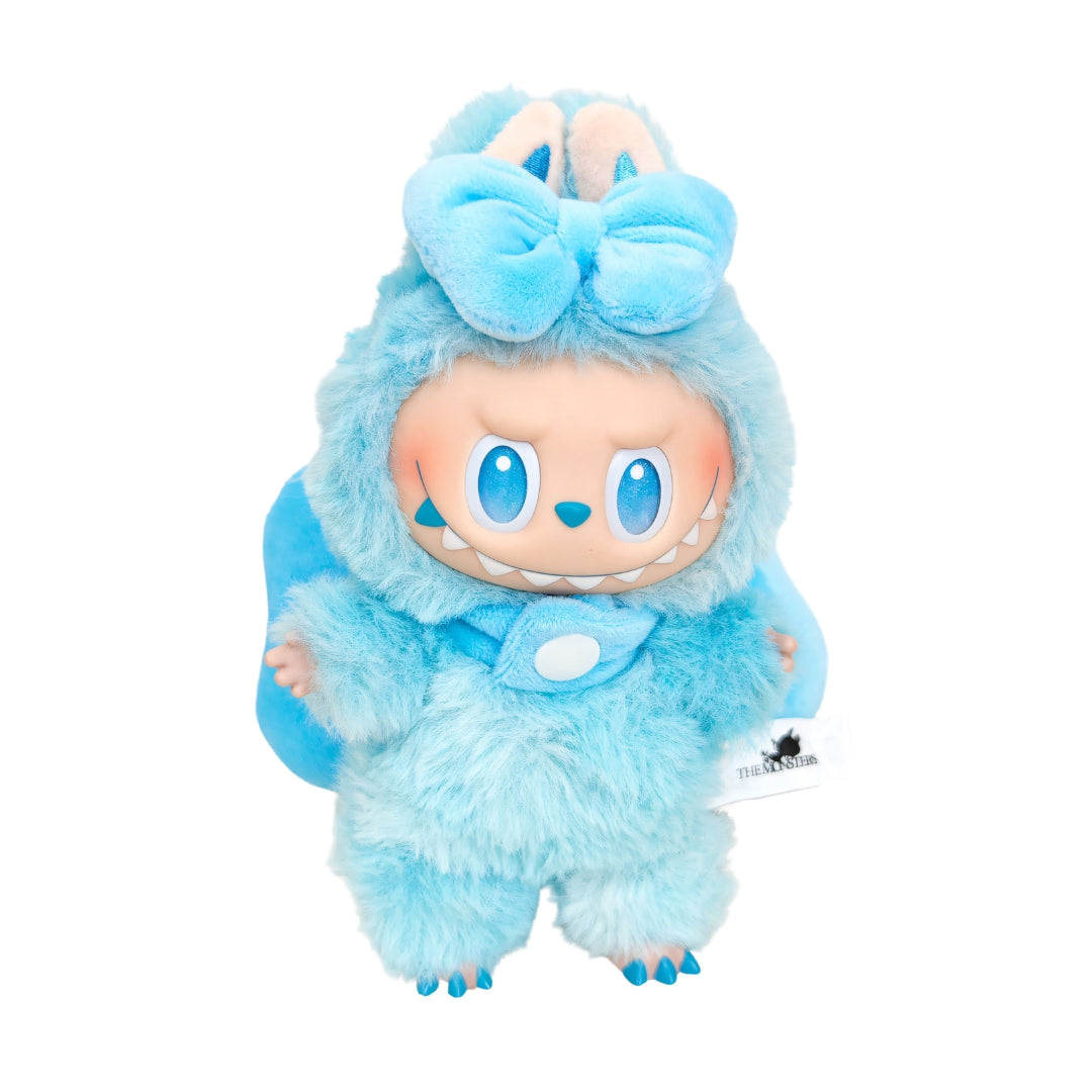 Labubu Doll Clothes Fluffy Party Romper with Big Bow Wings