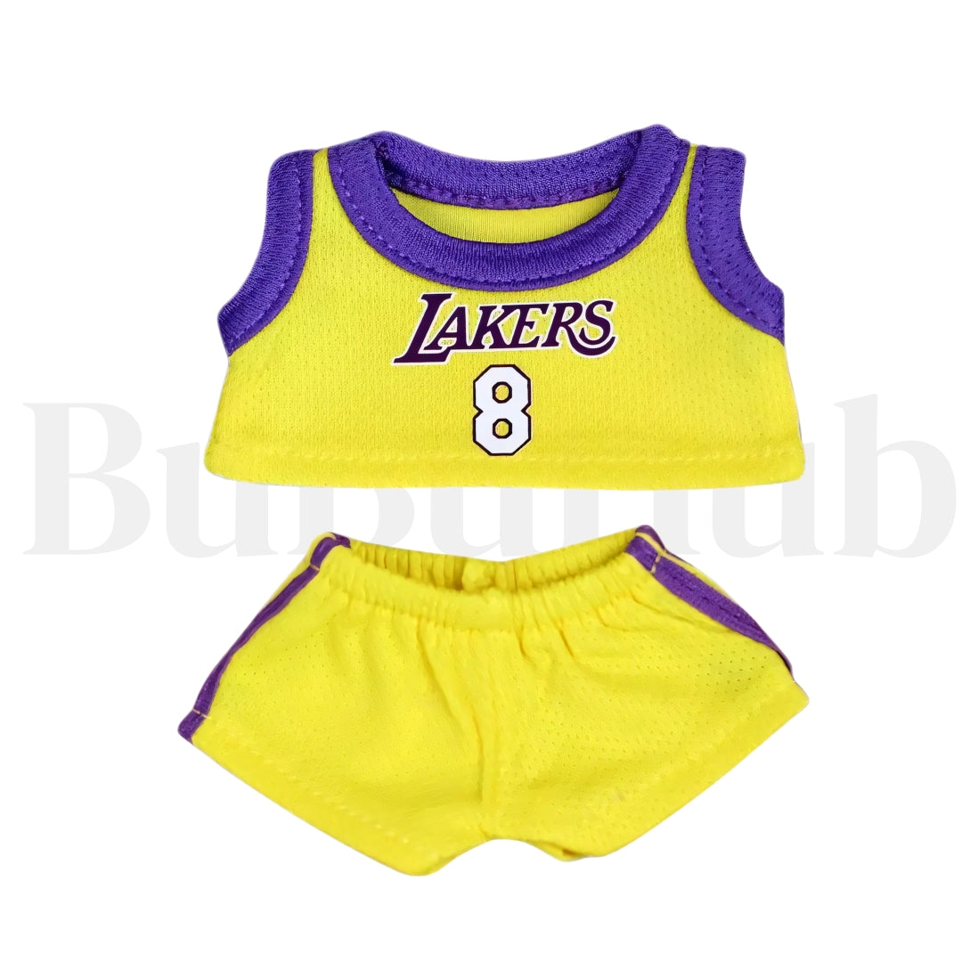 Labubu Doll Clothes Basketball Jersey Set Sporty Outfit