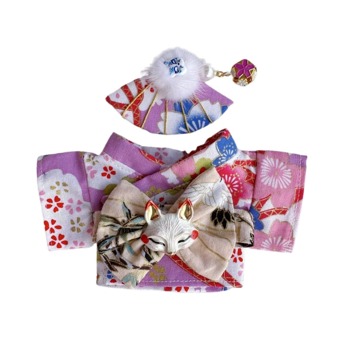 Labubu Doll Clothes Japanese Famale Kimono Outfit