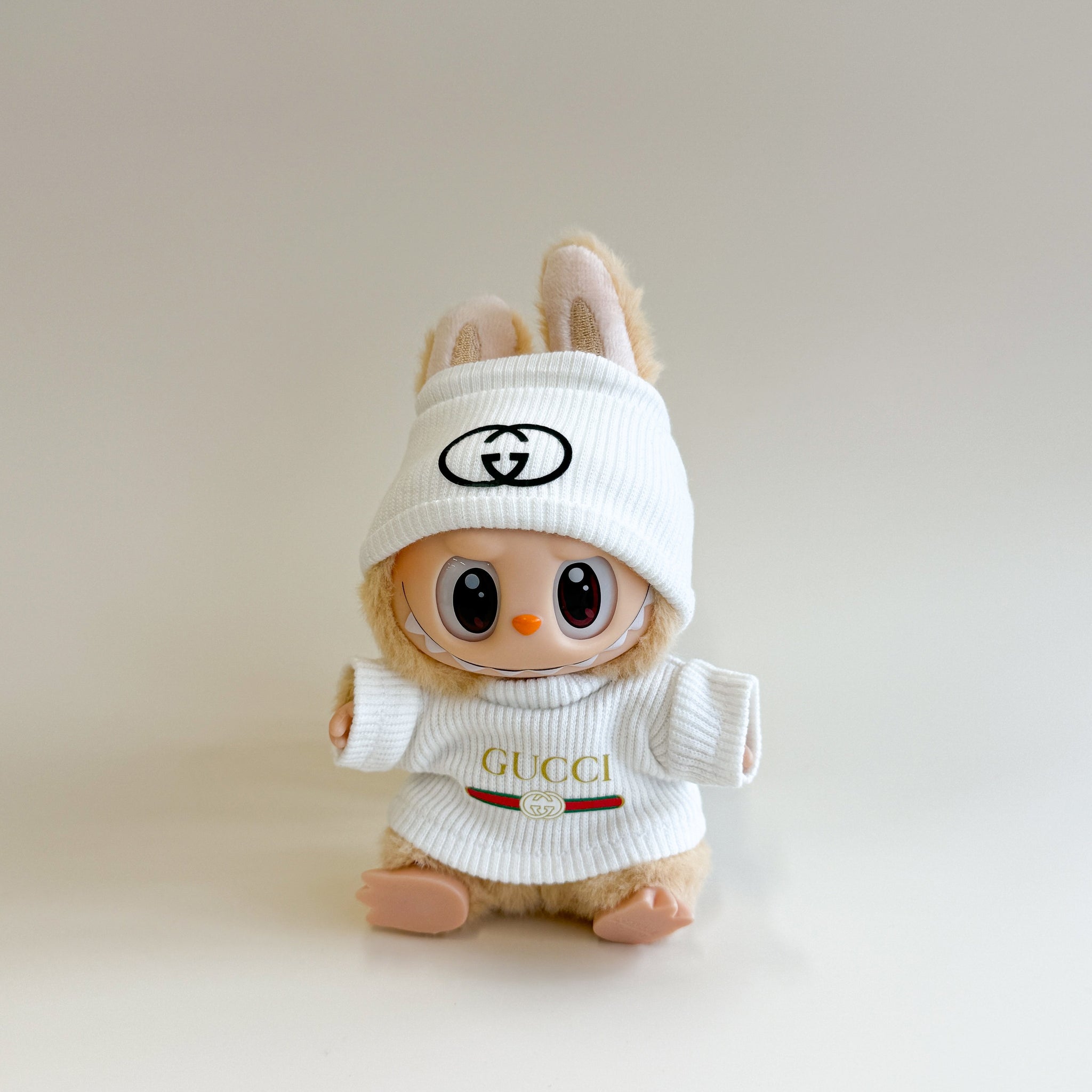Labubu Luxury Ribbed Set - GG Inspired Double Logo