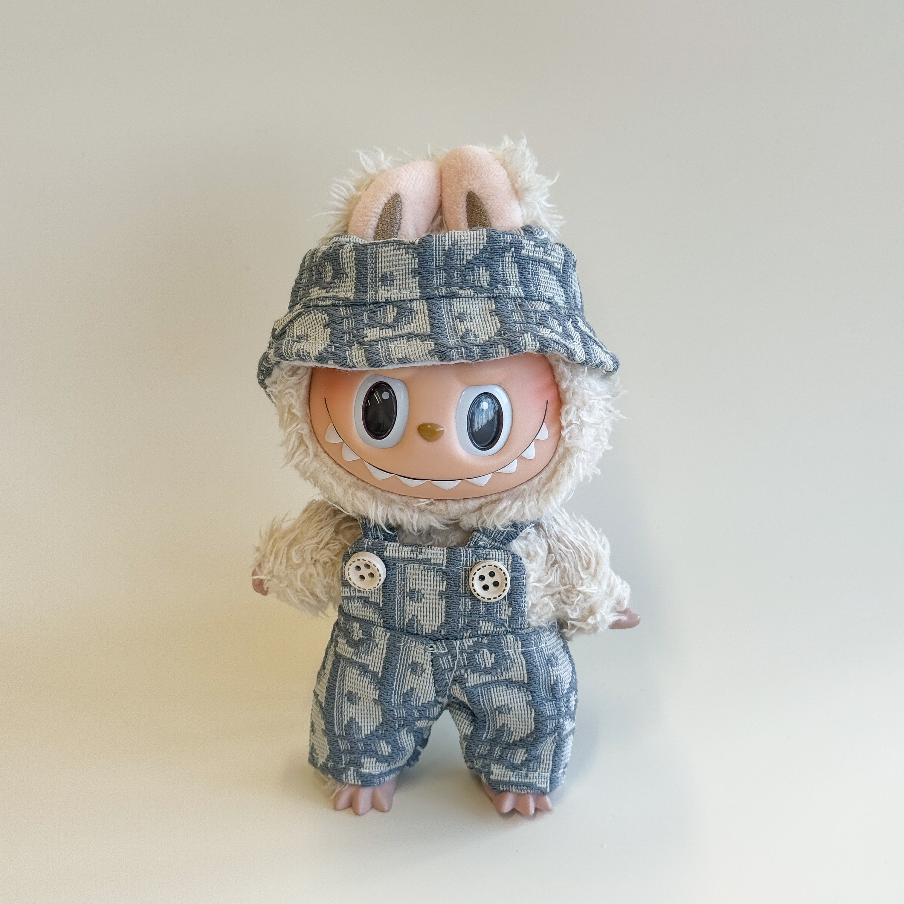 Labubu Luxe Light Grey Denim Set - CD Inspired