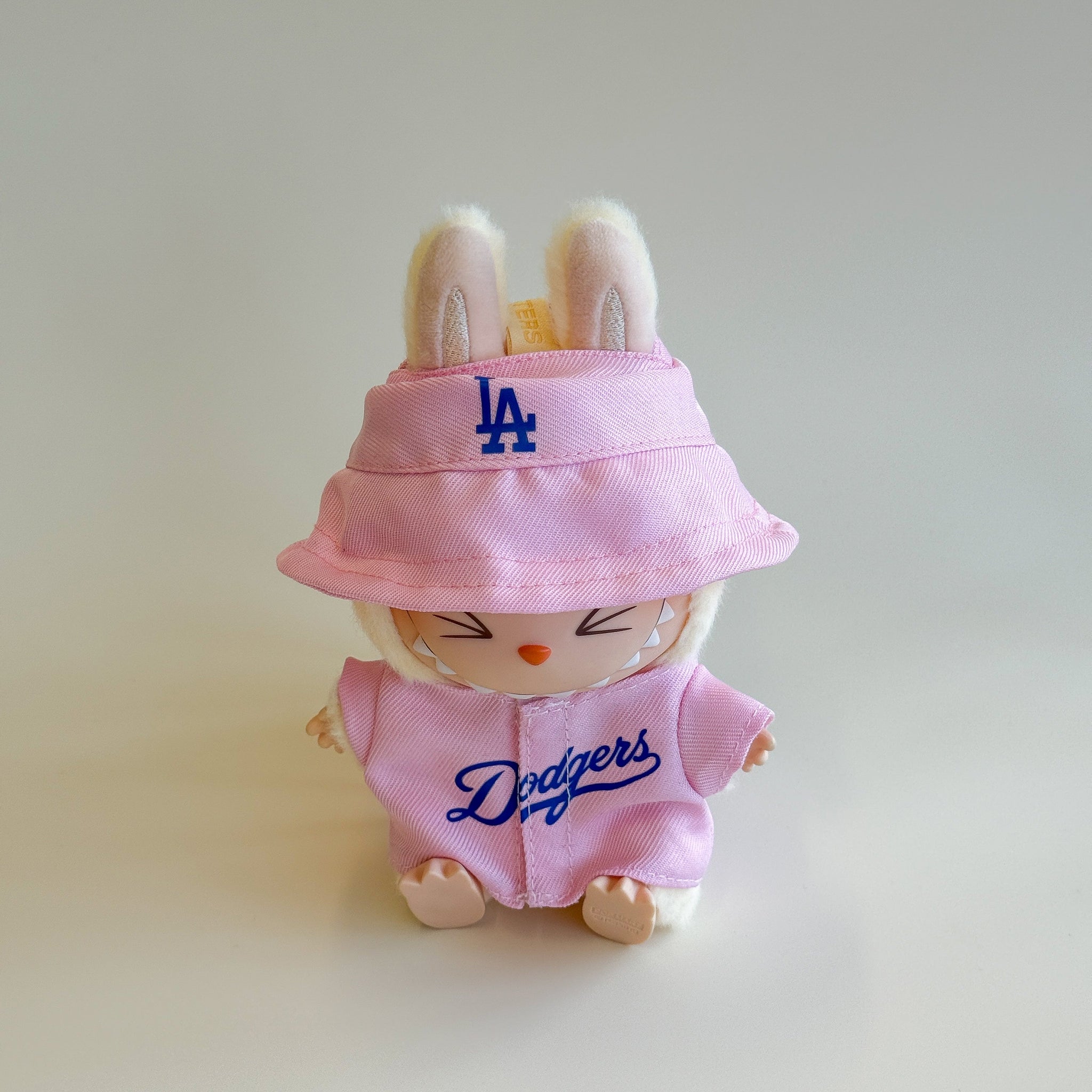 Labubu Pink Baseball Set - Dodgers Inspired