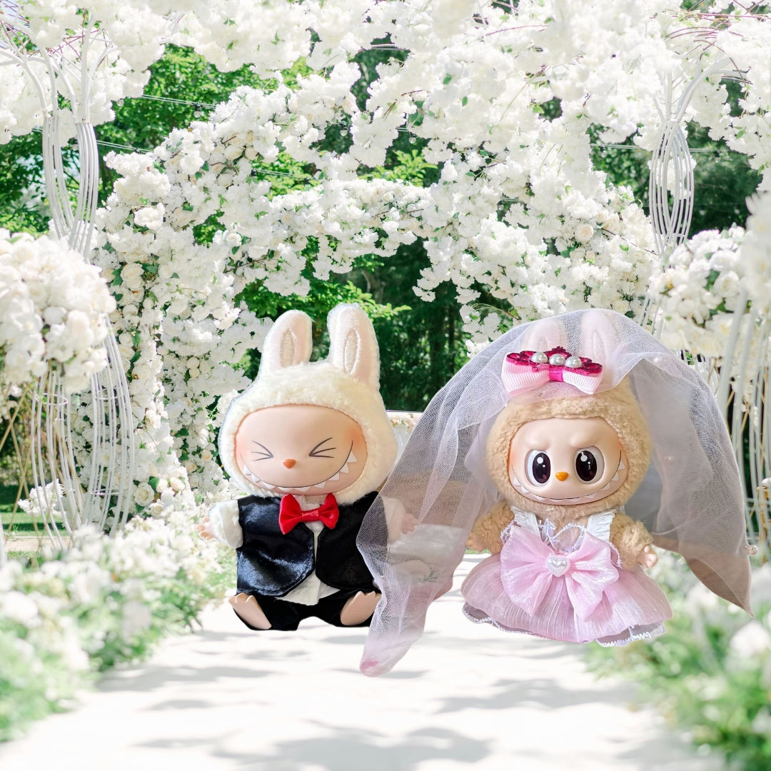 Labubu Doll Clothes Wedding Tuxedo Set