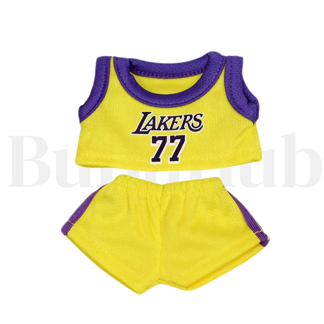 Labubu Doll Clothes Basketball Jersey Set Sporty Outfit