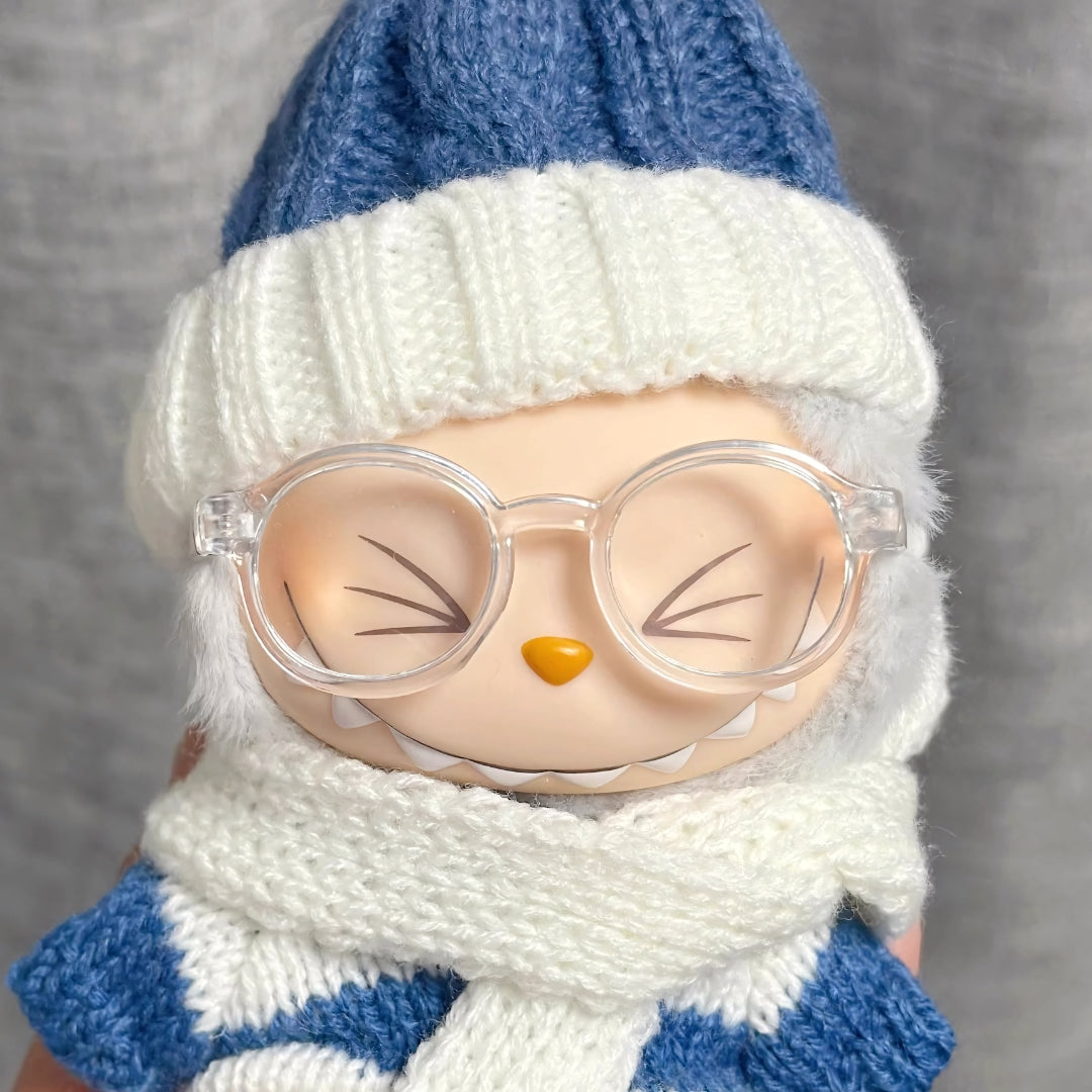 Labubu Doll Glasses Mini Retro Round Eyewear Labubu Accessories