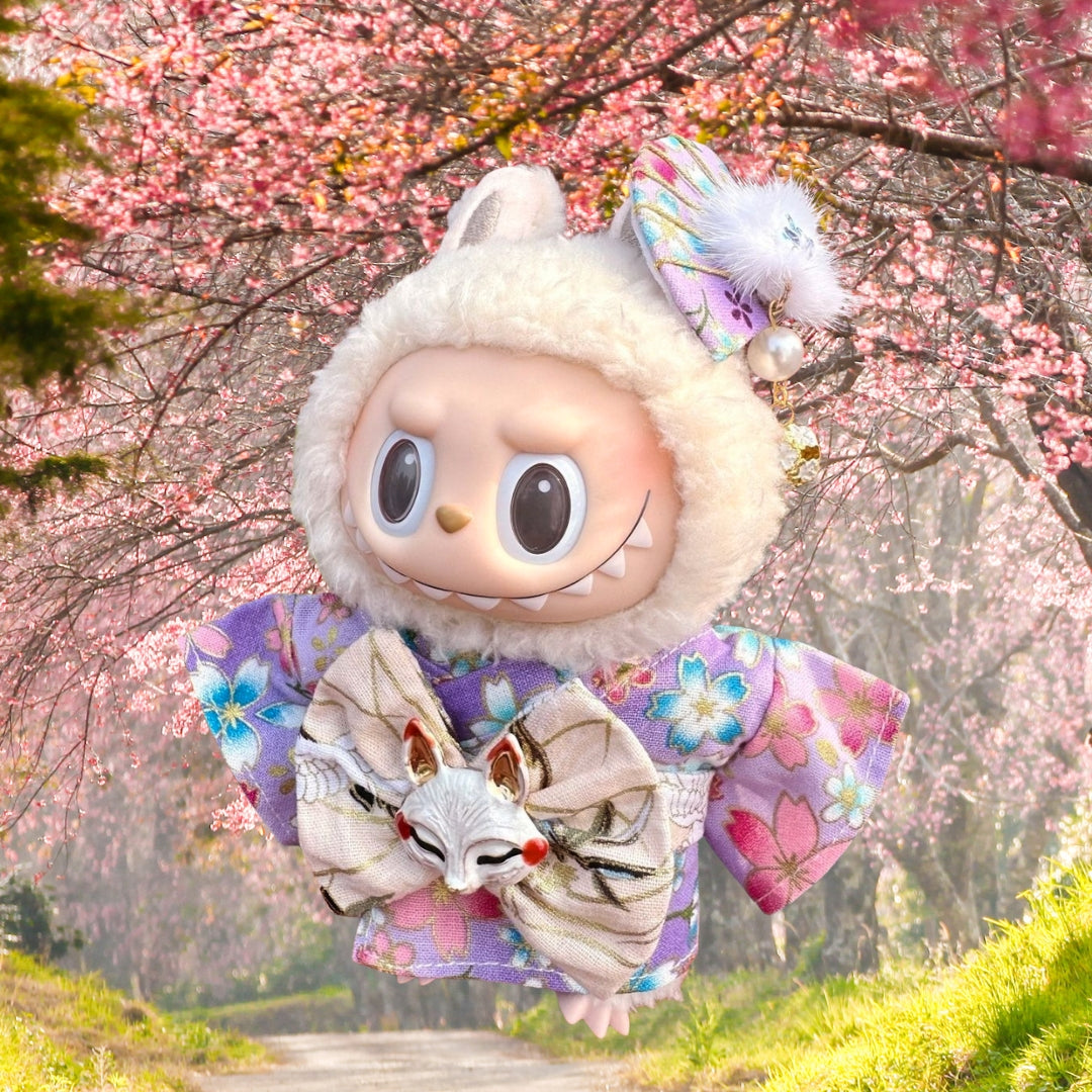Labubu Doll Clothes Japanese Famale Kimono Outfit