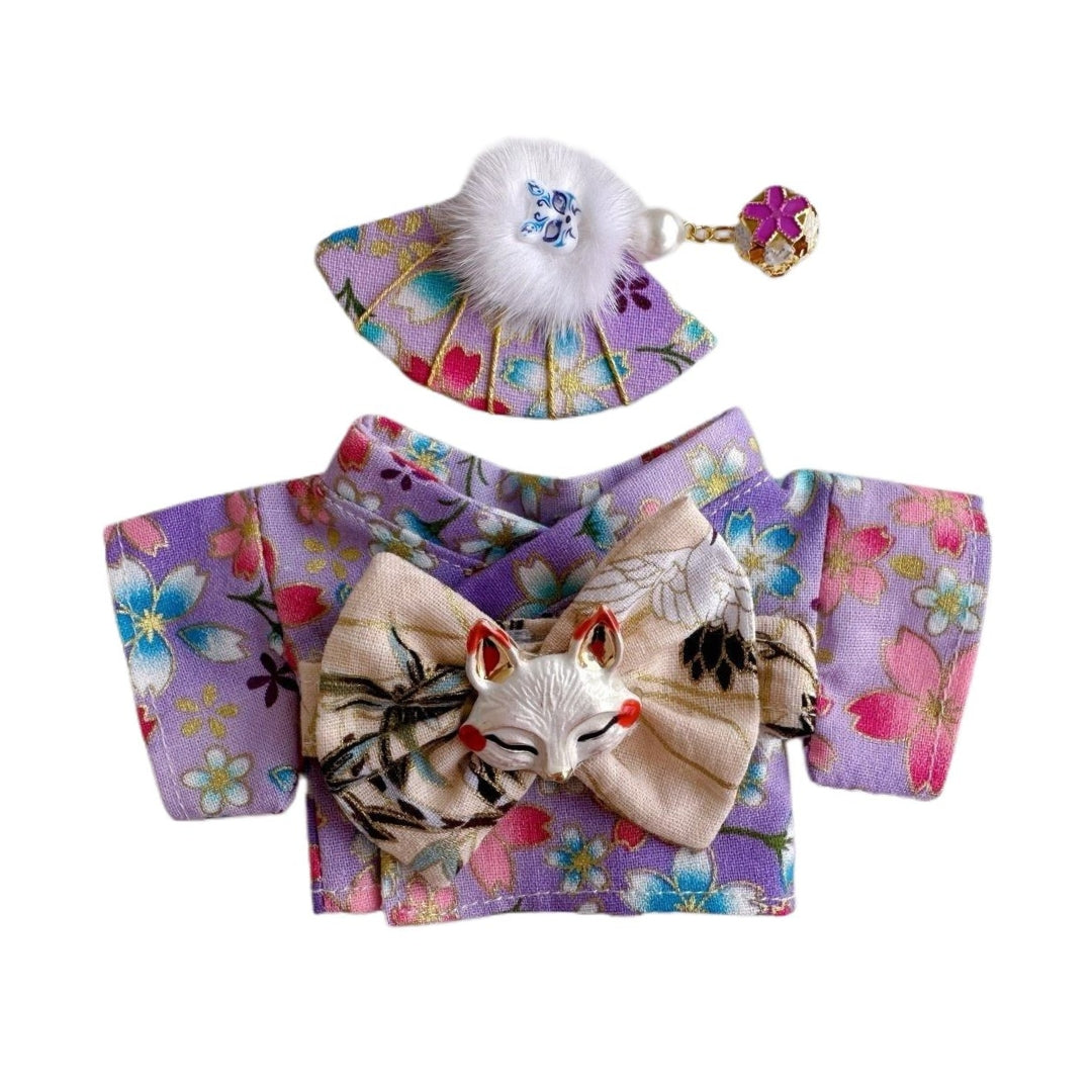 Labubu Doll Clothes Japanese Famale Kimono Outfit