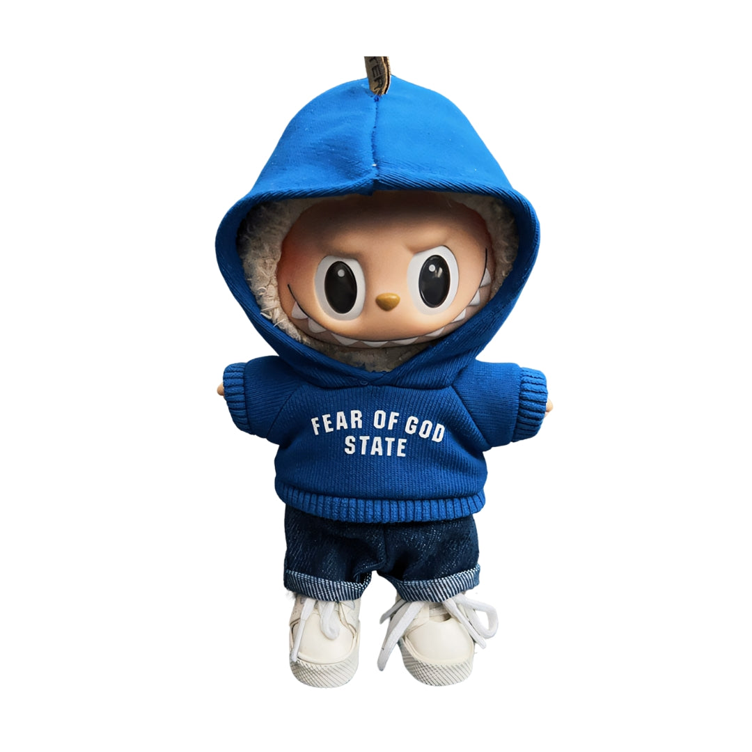 Labubu Doll Clothes Streetwear Hoodie Set Urban Style