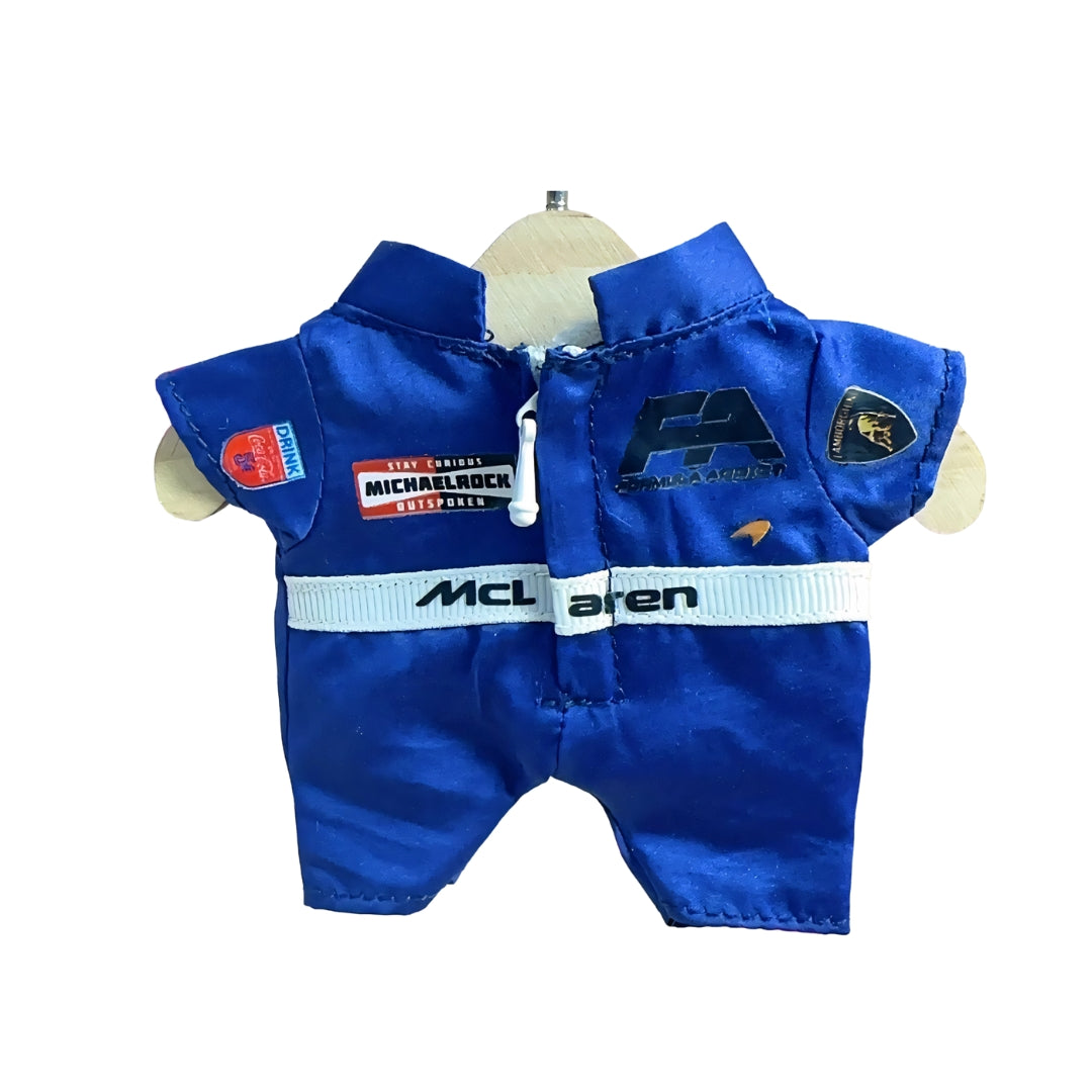 Labubu Doll Racing Suit Set Porsche Racing Uniform