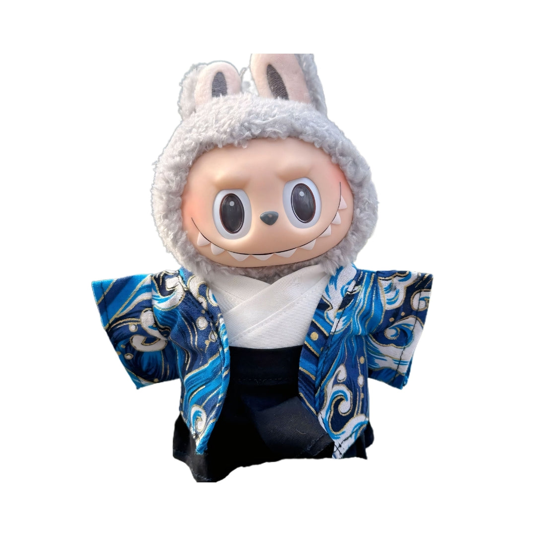 Labubu Doll Clothes Traditional Men’s Kimono Outfit