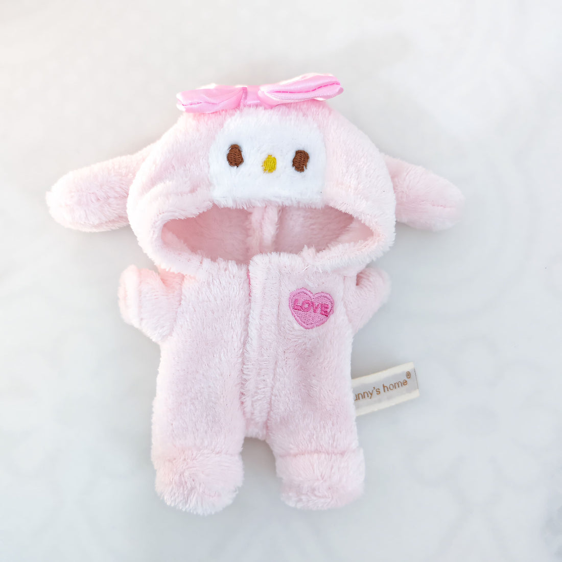 Labubu Doll Clothes Soft Fluffy Bunny Hoodie Romper Cozy Style