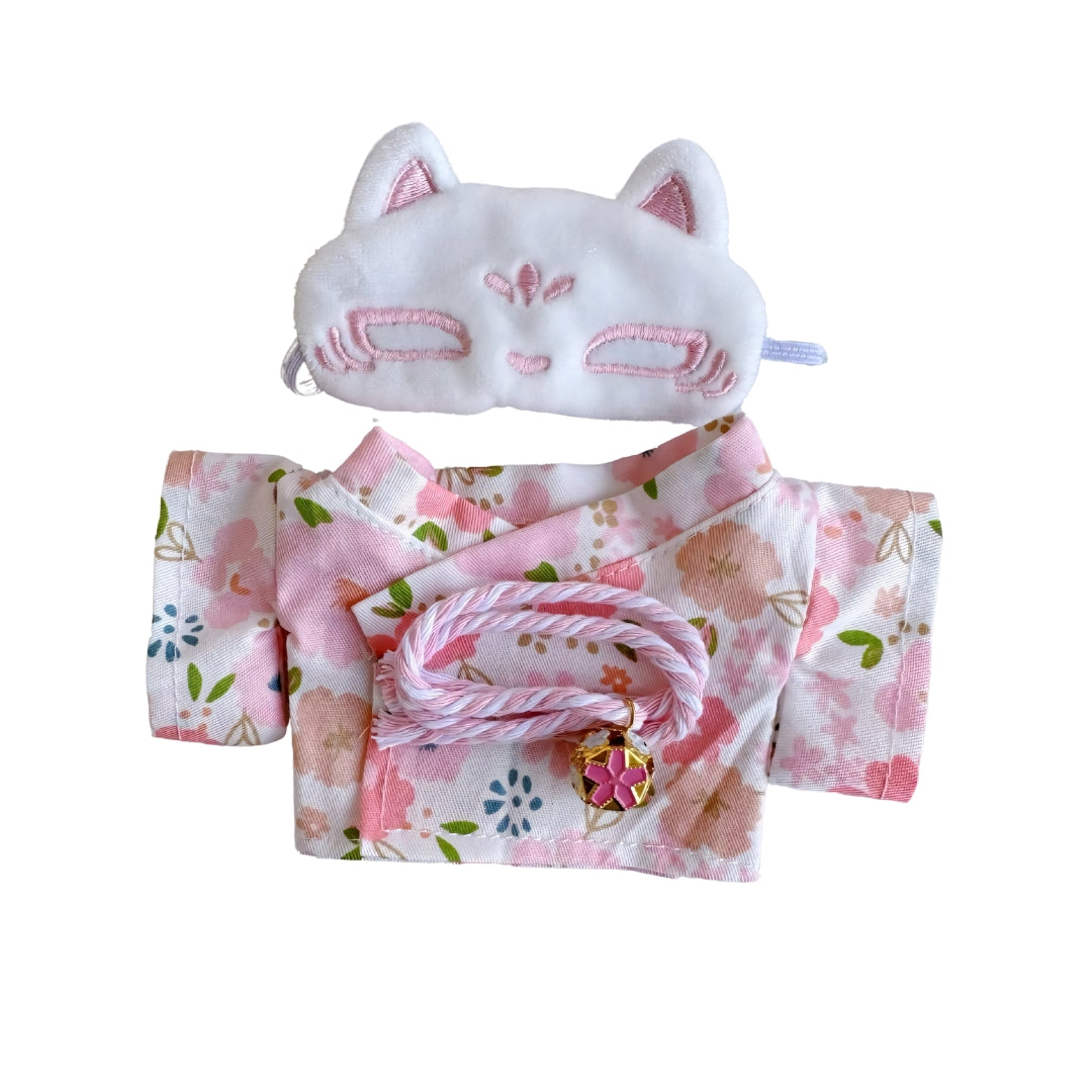 Labubu Doll Clothes Handmade Yukata Outfit Set Japanese Kimono Style