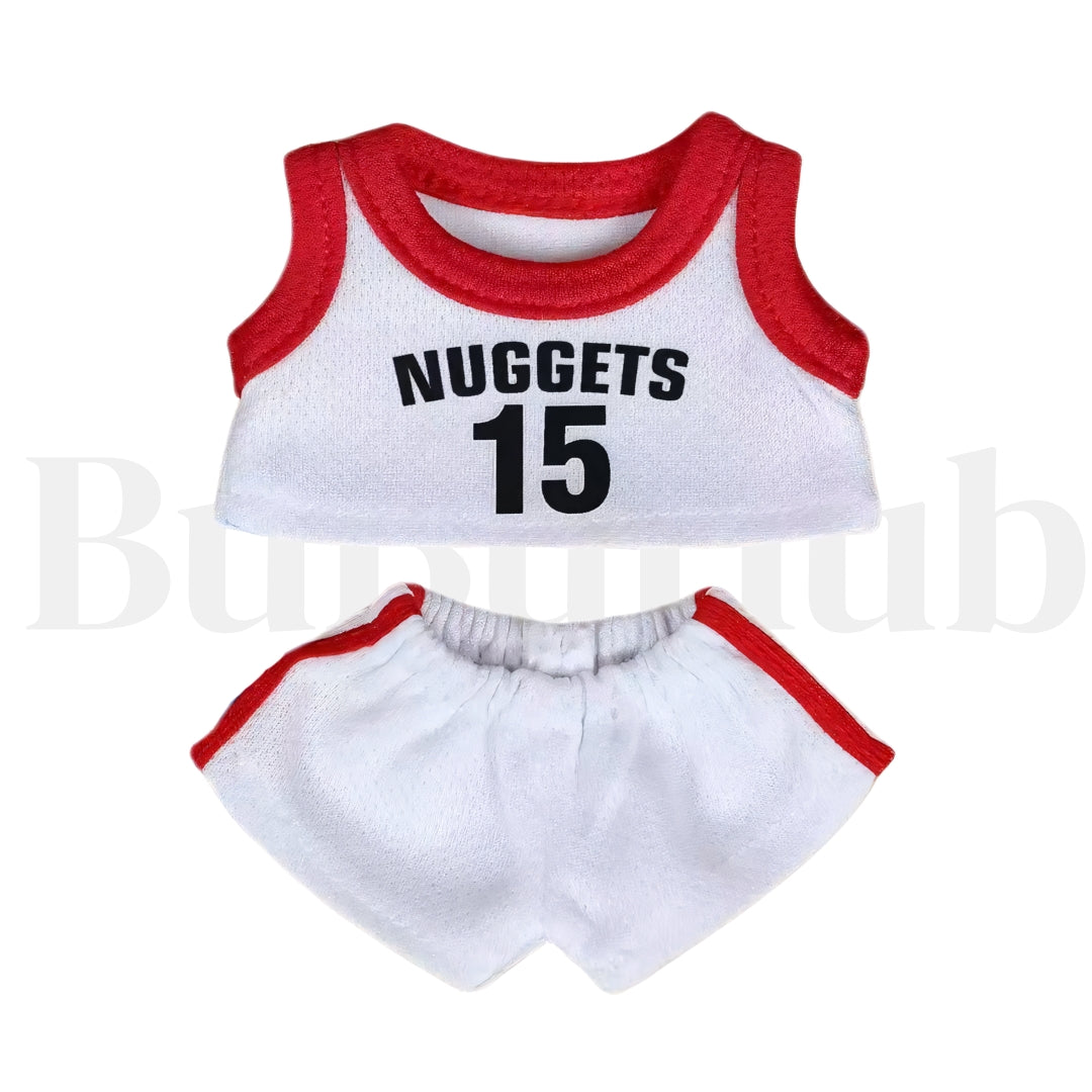 Labubu Doll Clothes Basketball Jersey Set Sporty Outfit