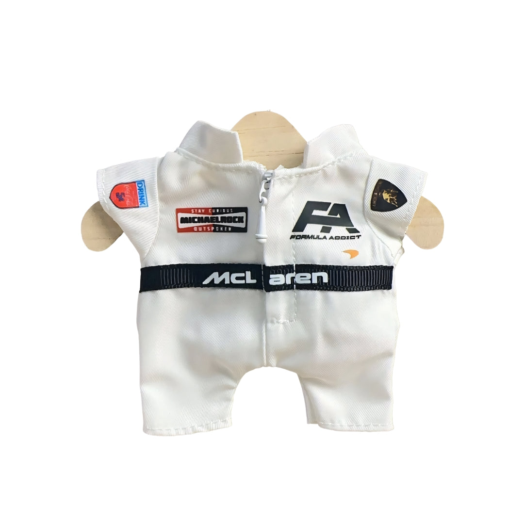 Labubu Doll Racing Suit Set Porsche Racing Uniform