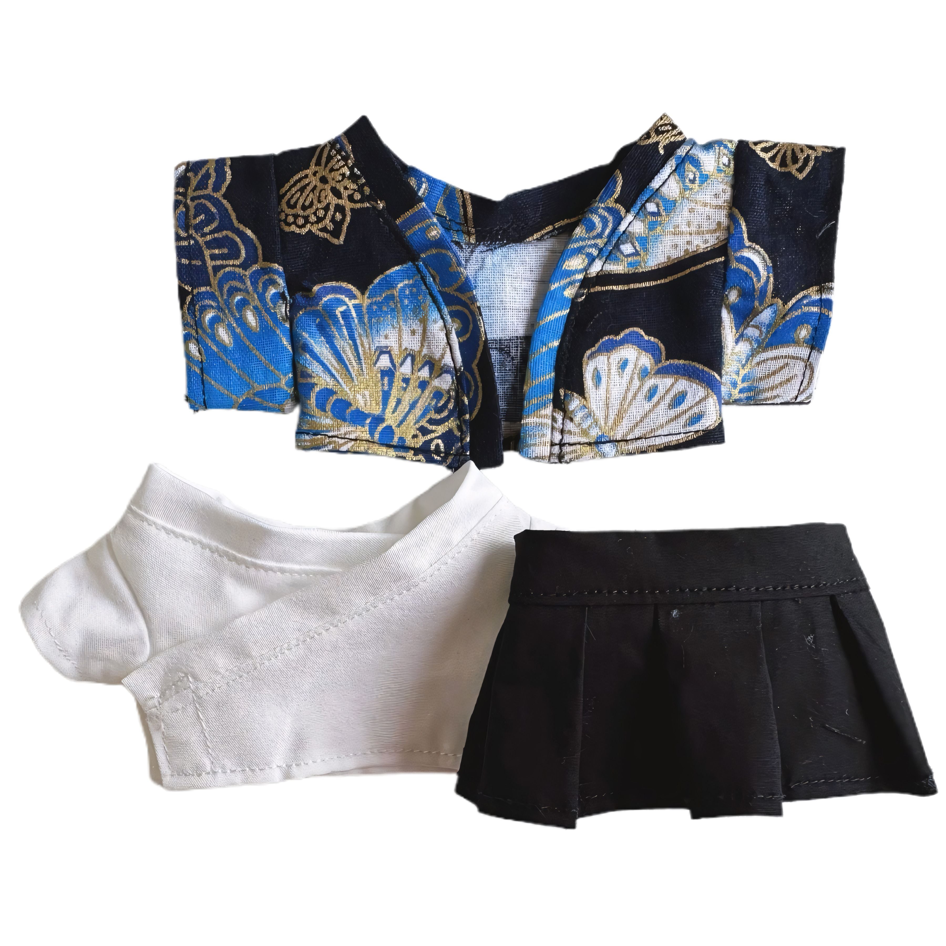 Labubu Doll Clothes Traditional Men’s Kimono Outfit