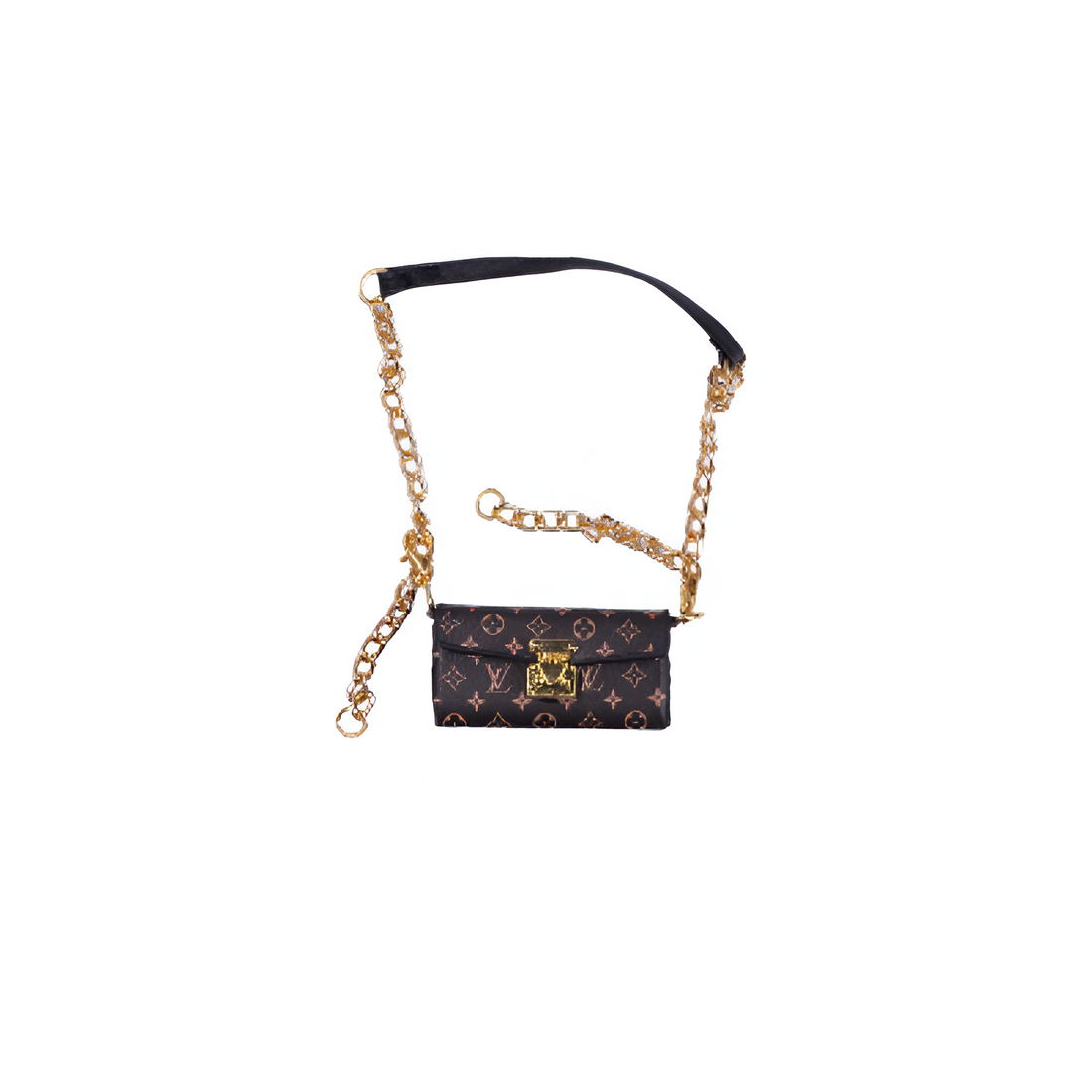 Labubu Miniature Monogram Trunk Clutch - L.V. Inspired